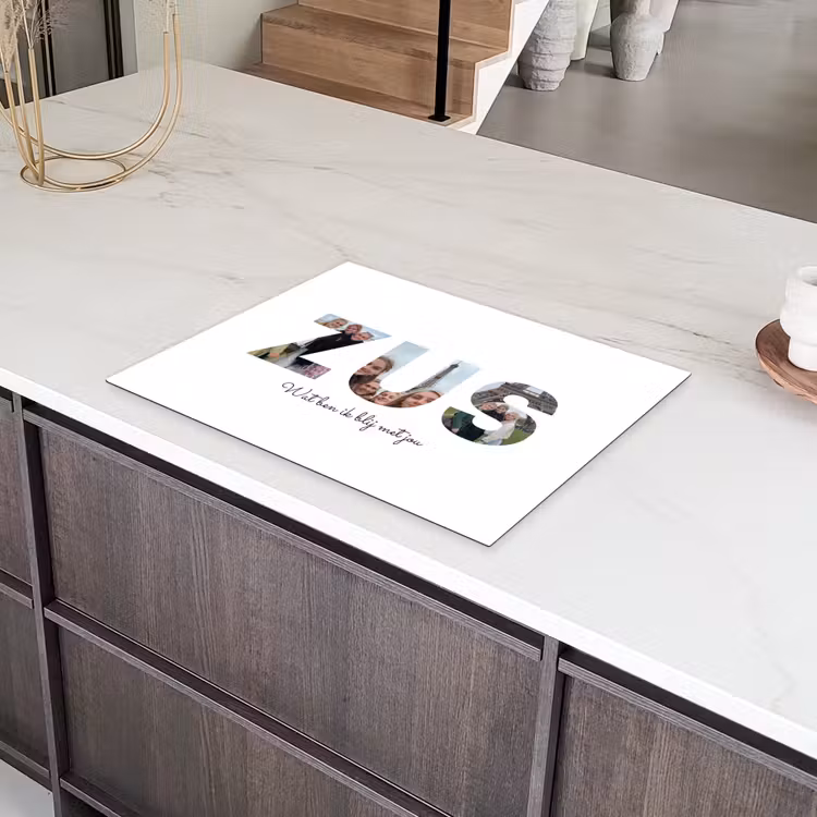 Gepersonaliseerde inductie beschermer - Zus - Lettercollage — 8