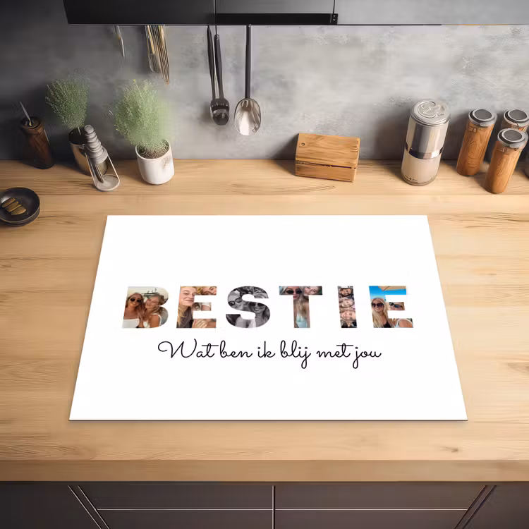Gepersonaliseerde inductie beschermer - Bestie - Lettercollage — 5
