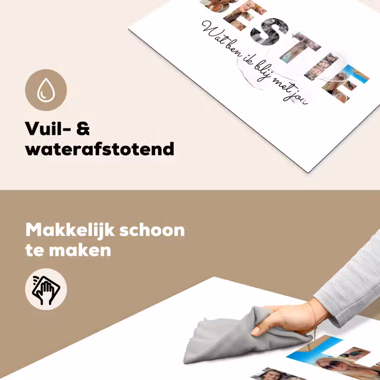 Gepersonaliseerde inductie beschermer - Bestie - Lettercollage — 6