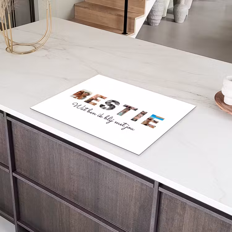 Gepersonaliseerde inductie beschermer - Bestie - Lettercollage — 8