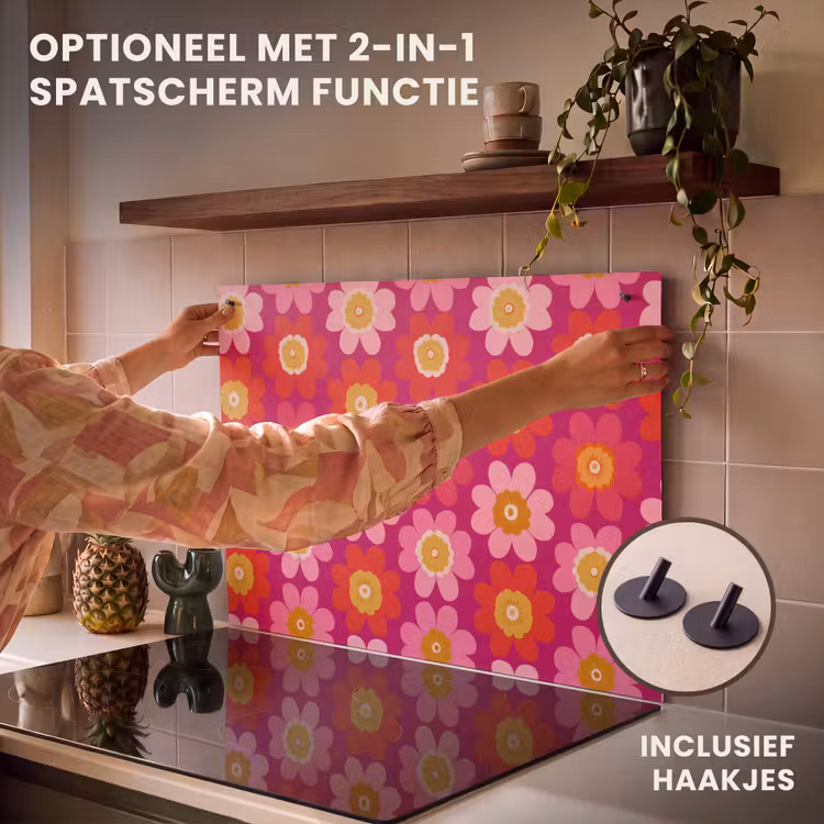 Inductie beschermer - Bloemen - Retro - Kleurrijk — 10