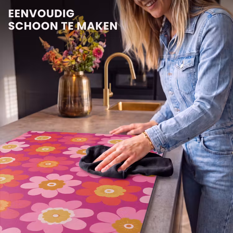 Inductie beschermer - Bloemen - Retro - Kleurrijk — 6