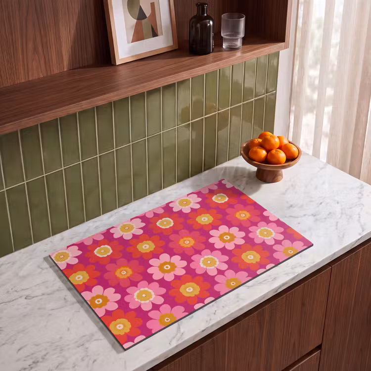 Inductie beschermer - Bloemen - Retro - Kleurrijk — 8