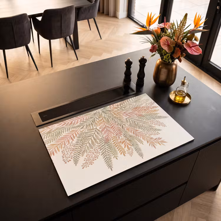 Inductie beschermer - Botanisch - Aquarel - Kleurrijk — 5