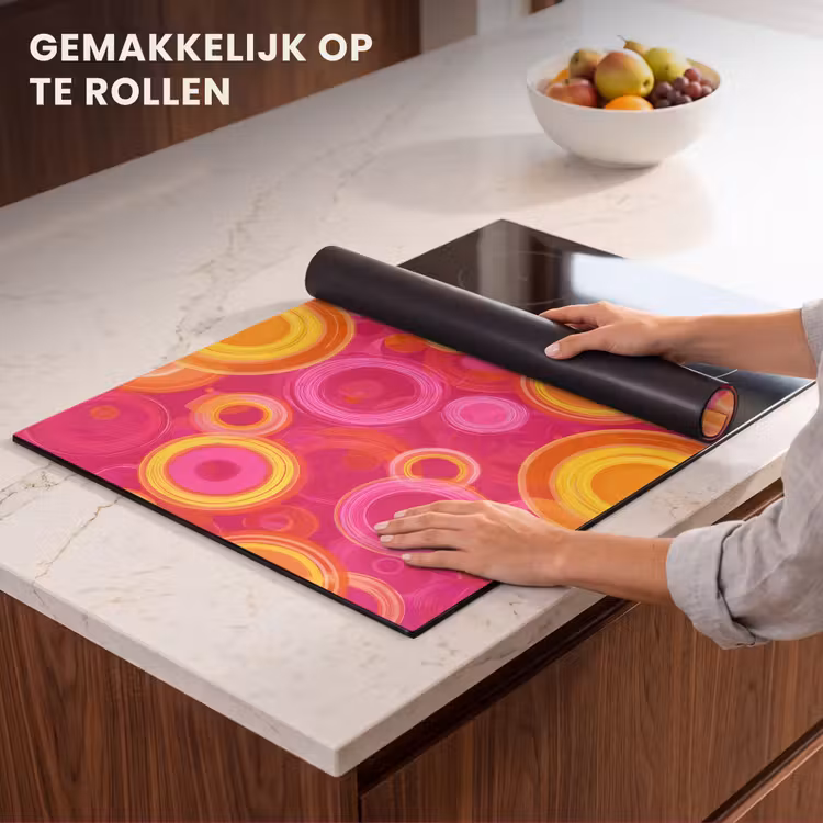 Inductie beschermer - Cirkels - Design - Kleurrijk — 7