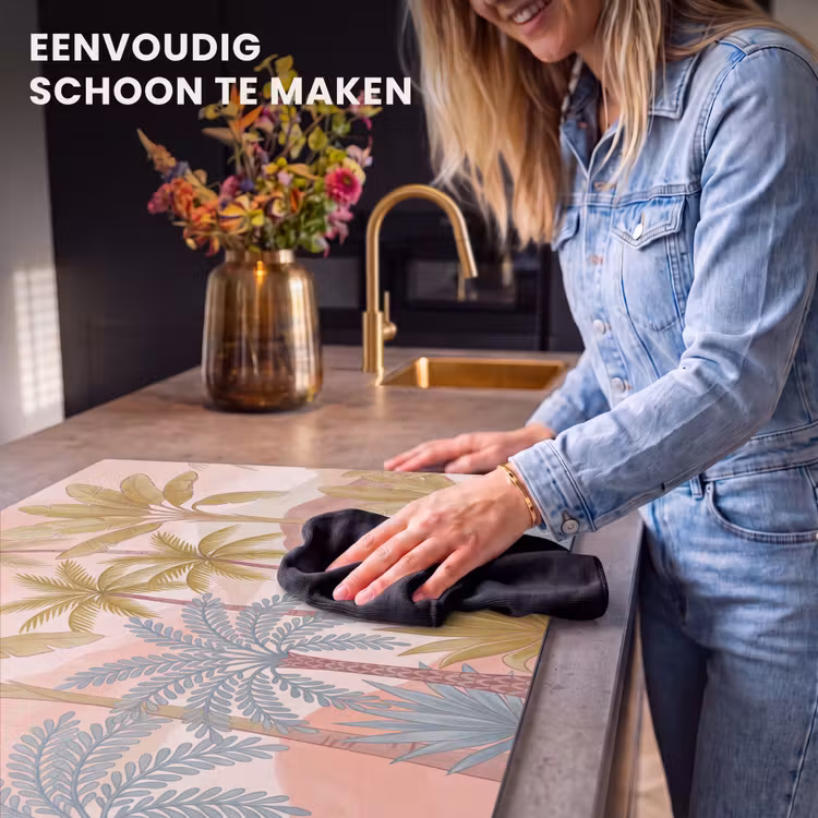 Inductie beschermer - Illustratie - Palmbomen - Kleurrijk — 6