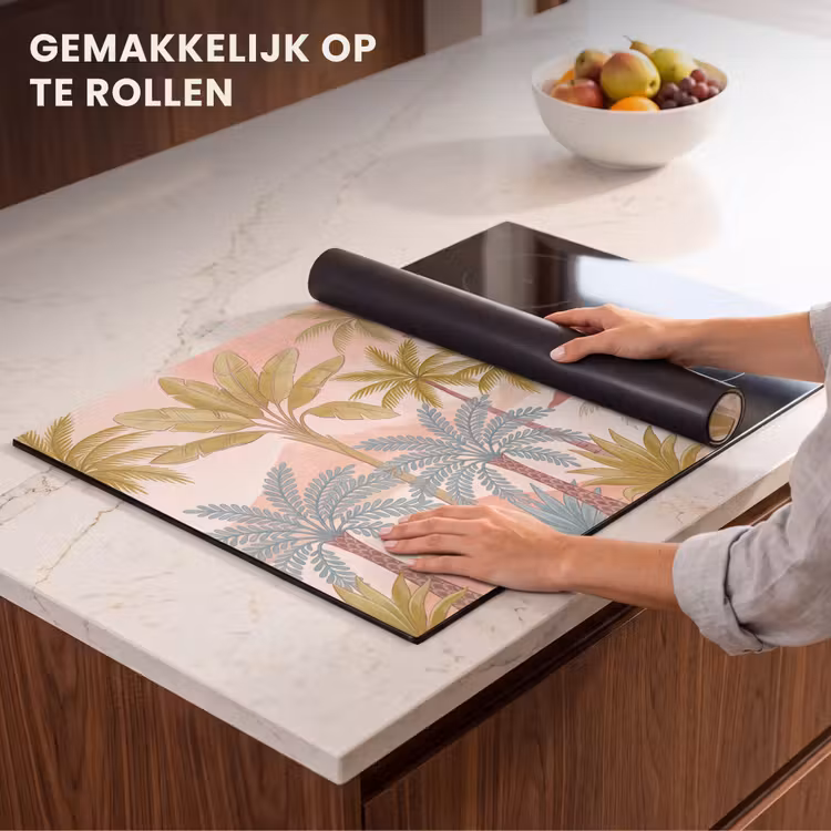 Inductie beschermer - Illustratie - Palmbomen - Kleurrijk — 7