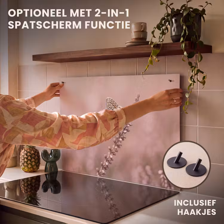 Inductie beschermer - Lavendel - Vlinder - Paars — 10