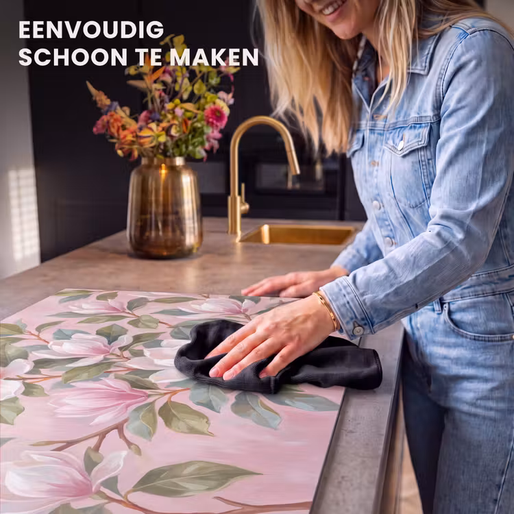 Inductie beschermer - Magnolia's - Patroon - Roze — 6