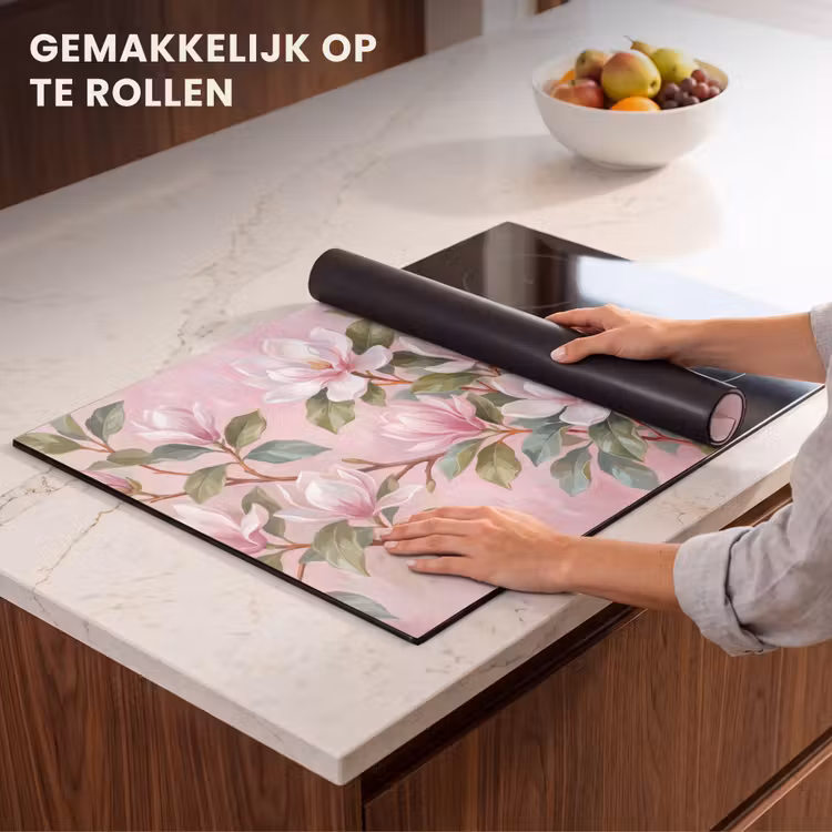Inductie beschermer - Magnolia's - Patroon - Roze — 7