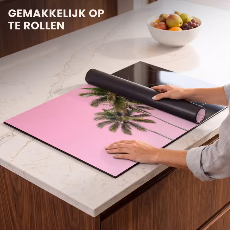 Inductie beschermer - Palmboom - Tropisch - Pink — 7