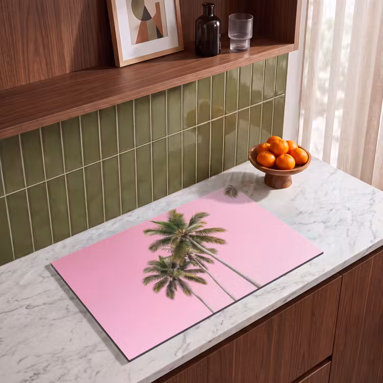Inductie beschermer - Palmboom - Tropisch - Pink — 8