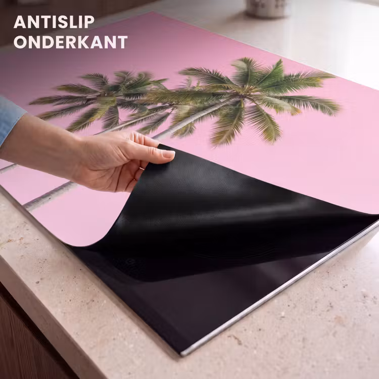 Inductie beschermer - Palmboom - Tropisch - Pink — 9