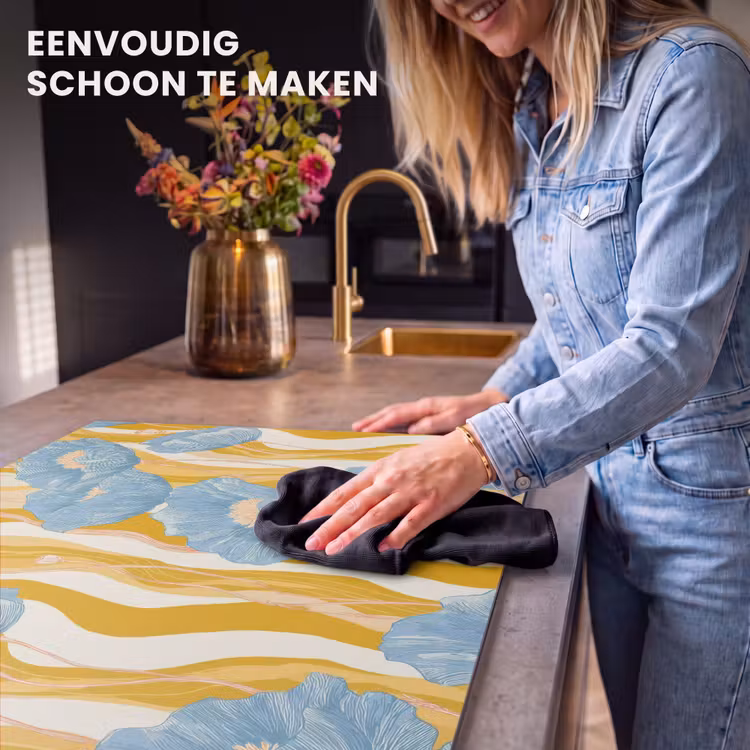 Inductie beschermer - Papavers - Botanisch - Blauw — 6