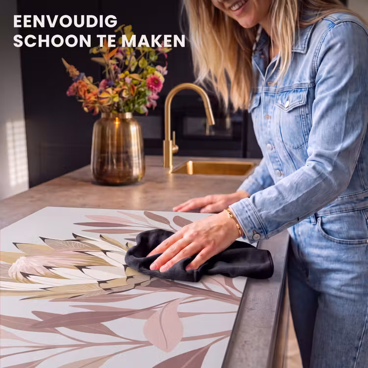 Inductie beschermer - Protea - Bloem - Botanisch - Beige — 6