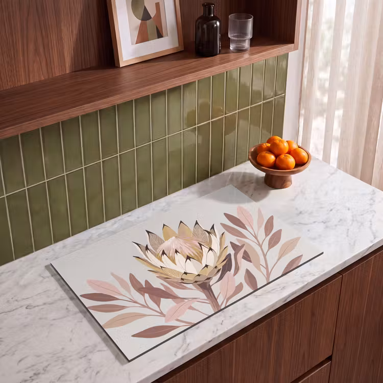 Inductie beschermer - Protea - Bloem - Botanisch - Beige — 8