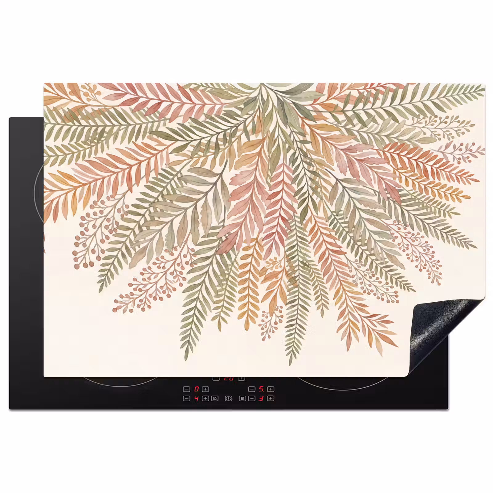 Inductie beschermer - Botanisch - Aquarel - Kleurrijk — 1