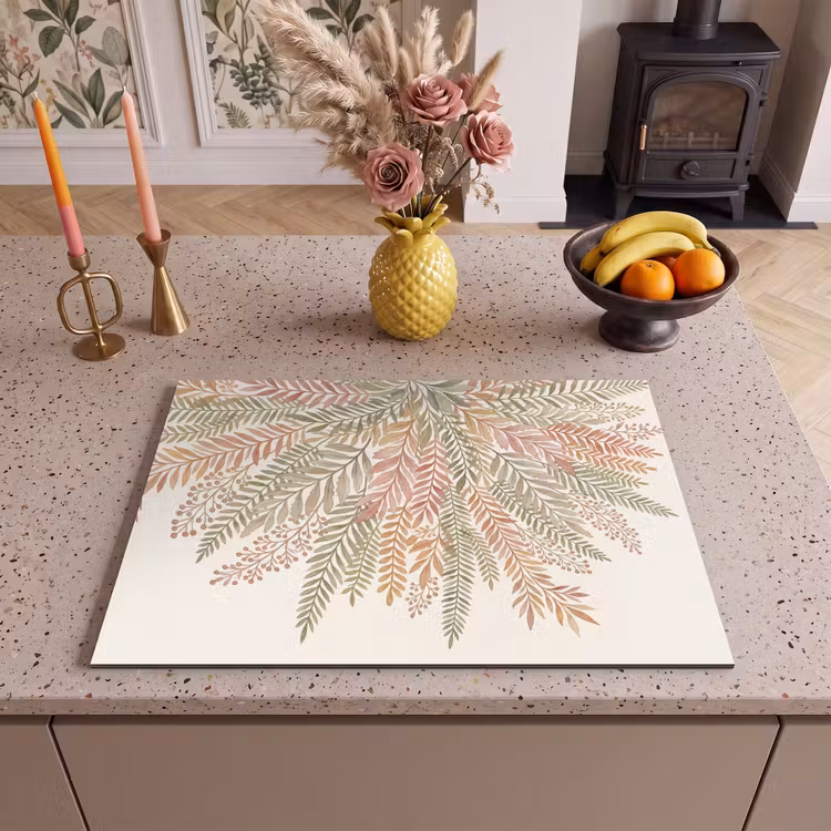 Inductie beschermer - Botanisch - Aquarel - Kleurrijk — 2