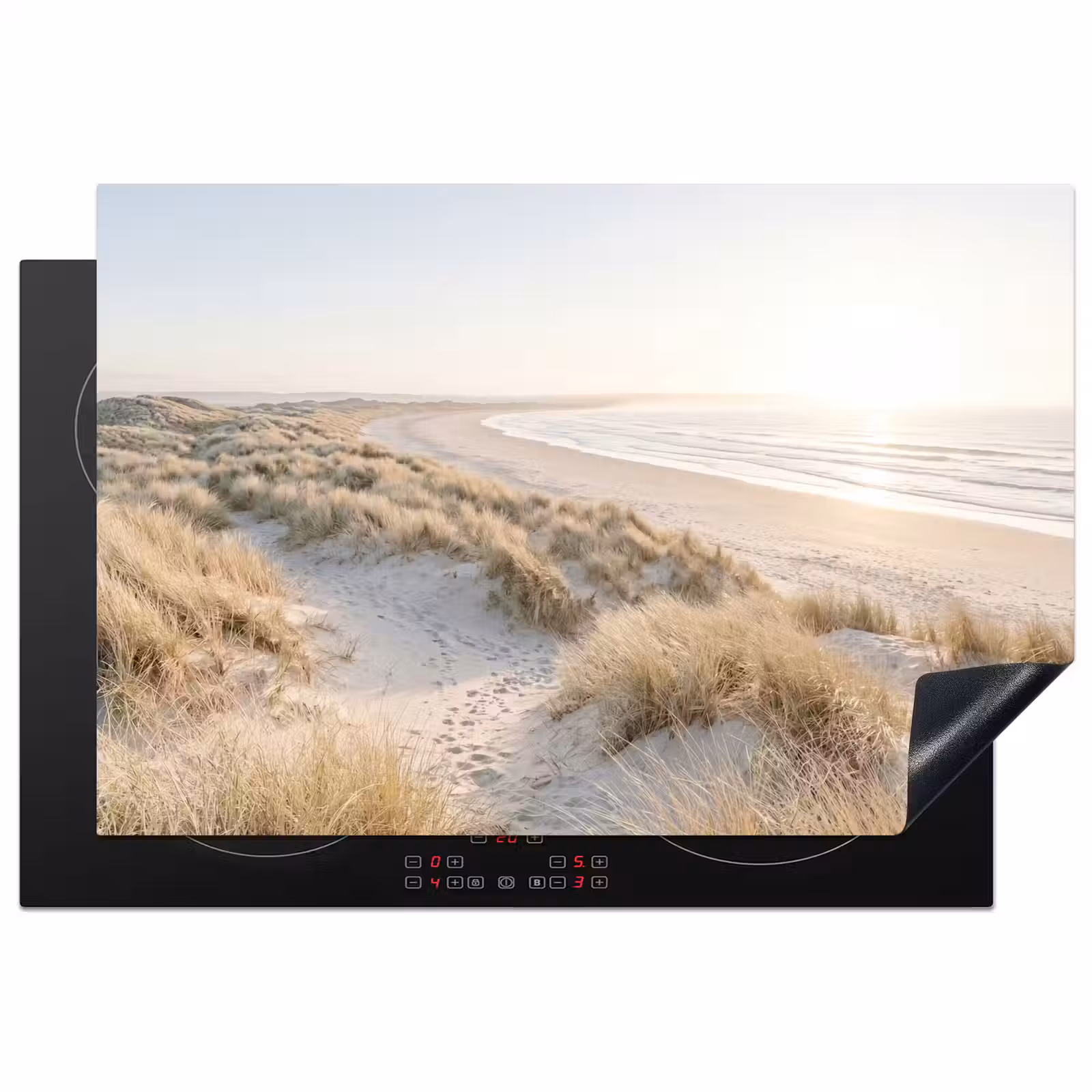 Inductie beschermer - Duinen - Strand - Beige — 1