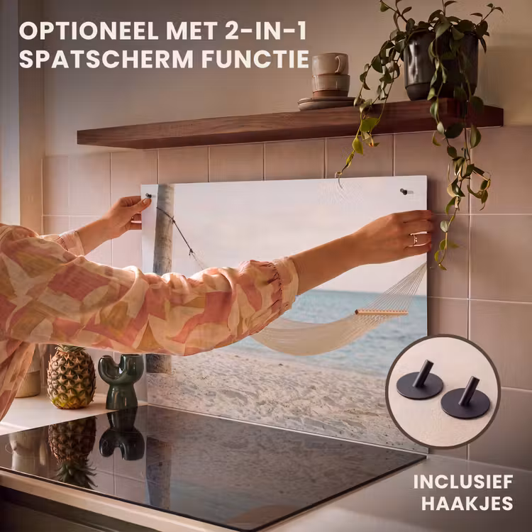 Inductie beschermer - Hangmat - Strand - Wit — 10