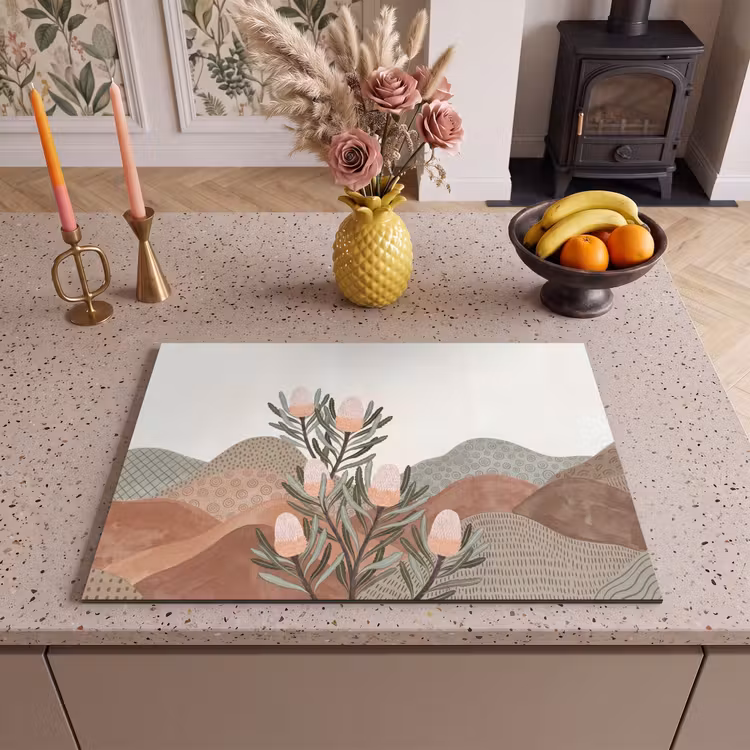 Inductie beschermer - Modern - Heuvels - Terracotta — 2