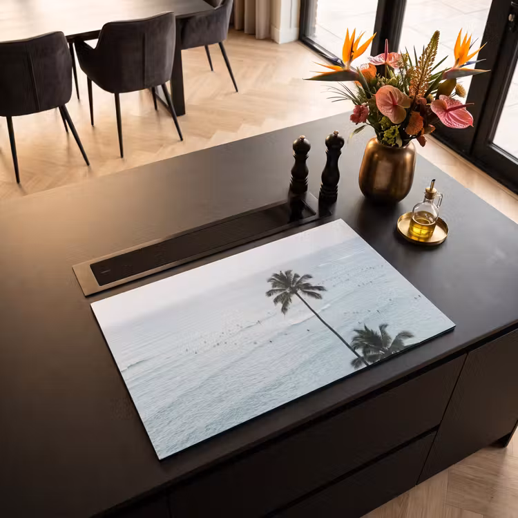 Inductie beschermer - Oceaan - Palmbomen - Surfers — 5