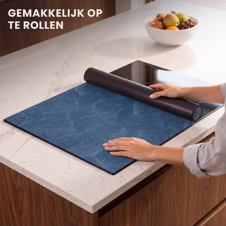 Inductie beschermer - Golven - Textuur - Patroon - Blauw — 7