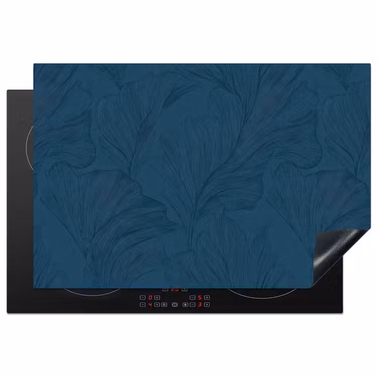 Inductie beschermer - Abstract - Patroon - Donkerblauw - Elegant — 1
