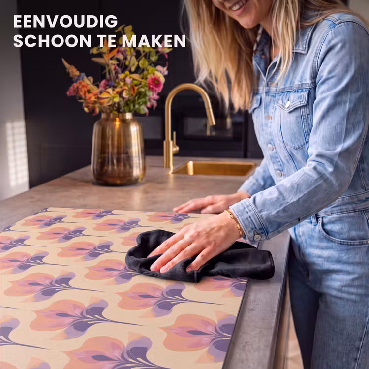 Inductie beschermer - Botanisch - Patroon - Pastel — 6