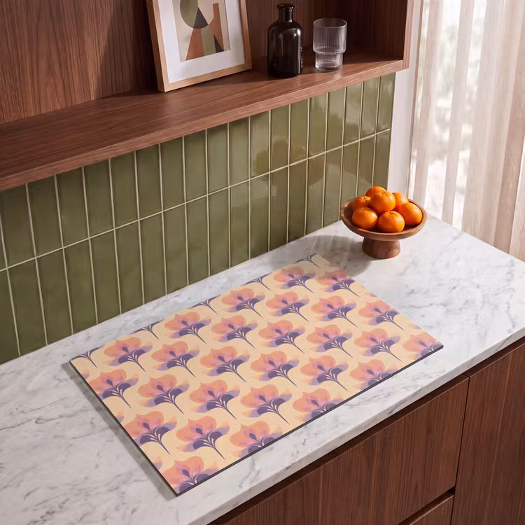 Inductie beschermer - Botanisch - Patroon - Pastel — 8