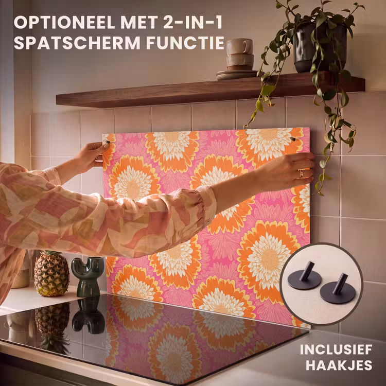 Inductie beschermer - Retro - Bloemen - Kleurrijk — 10