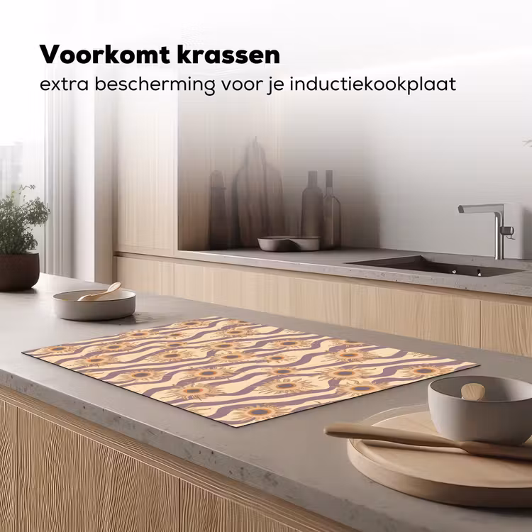 Inductie beschermer - Bohemian - Vibe - Lavendelpaars — 3