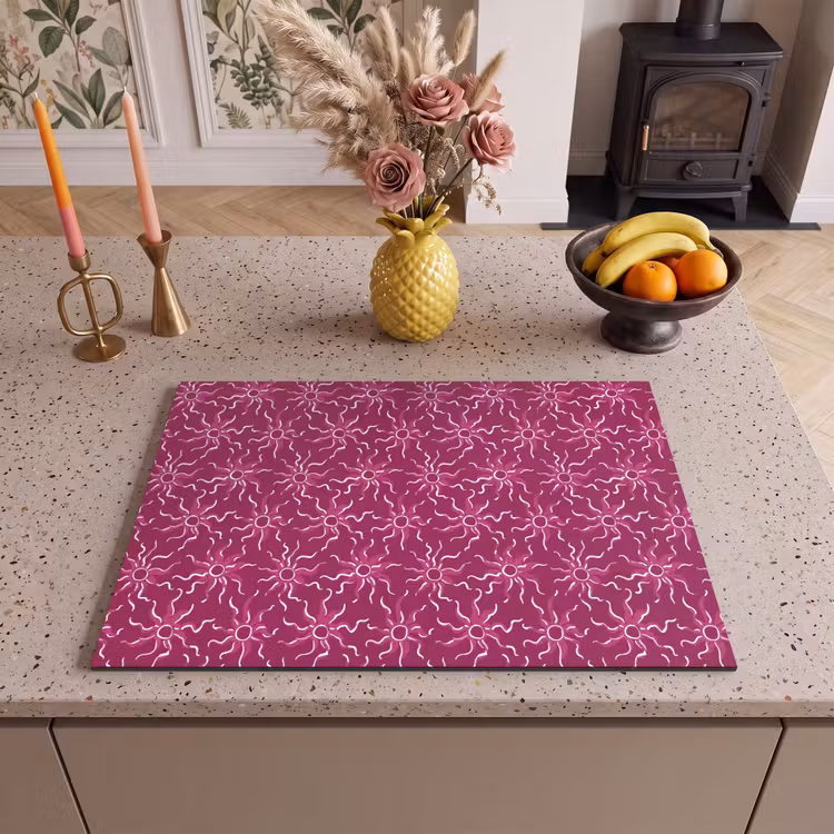 Inductie beschermer - Bohemian - Zon - Magenta — 2