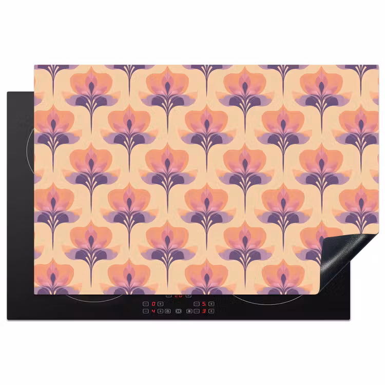 Inductie beschermer - Botanisch - Patroon - Pastel — 1
