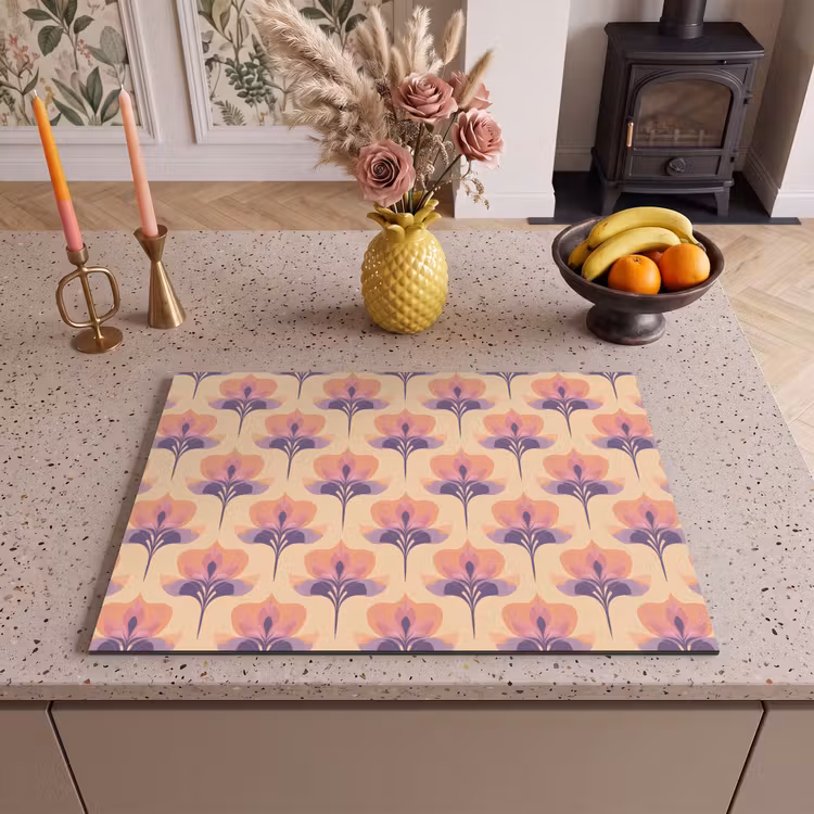 Inductie beschermer - Botanisch - Patroon - Pastel — 2