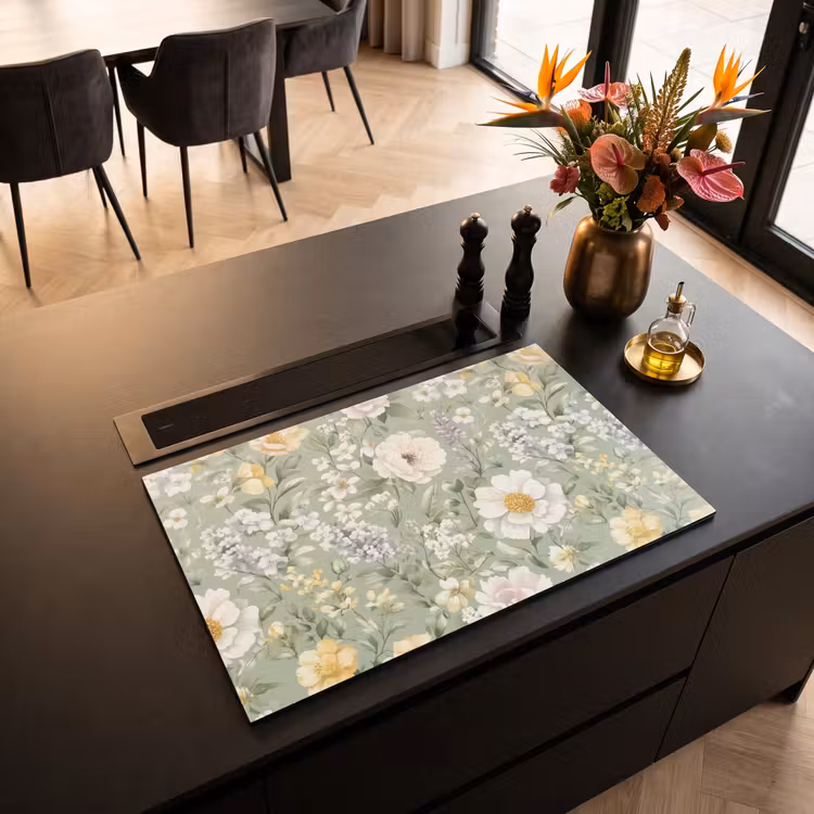 Inductie beschermer - Klassiek - Bloemenpatroon - Kleurrijk — 5