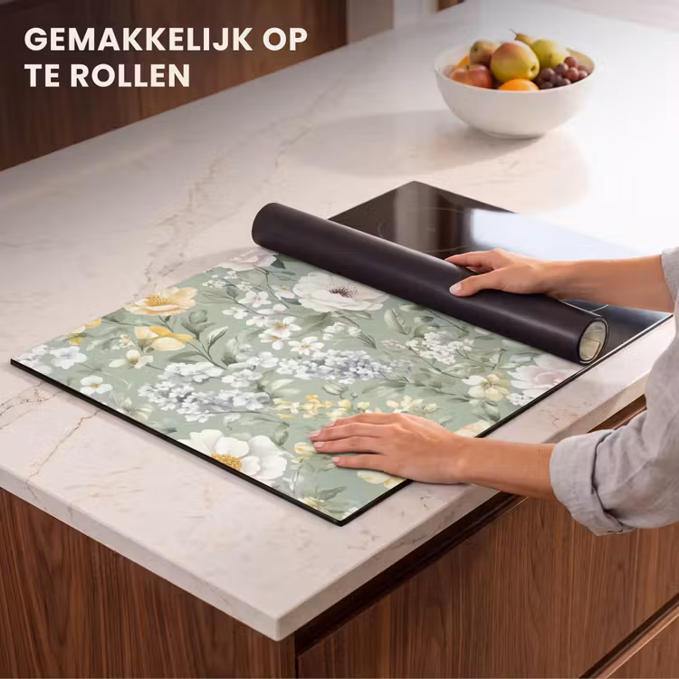 Inductie beschermer - Klassiek - Bloemenpatroon - Kleurrijk — 7