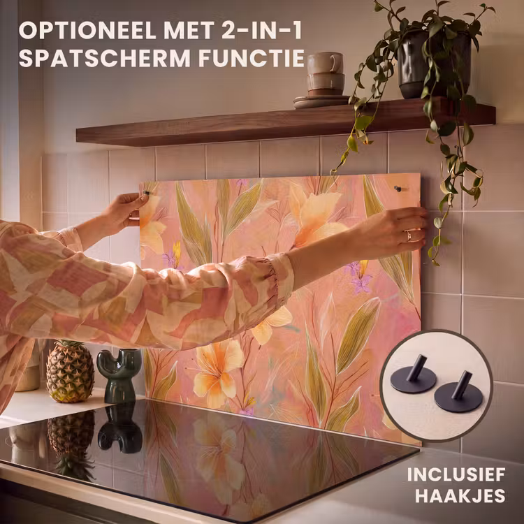 Inductie beschermer - Botanisch - Bloemen - Kleurrijk — 10