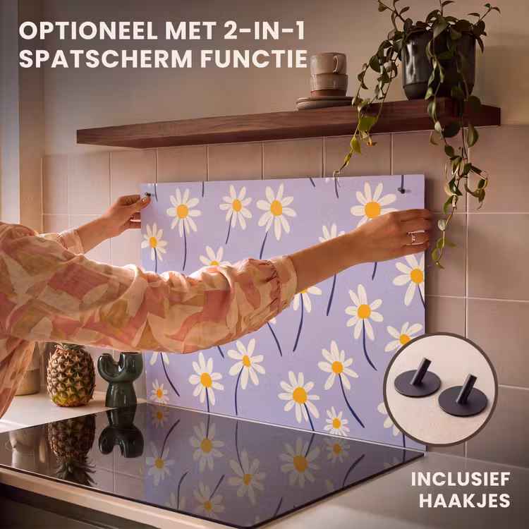 Inductie beschermer - Modern - Madelief - Paars — 10