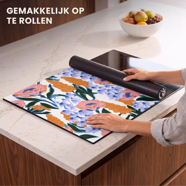 Inductie beschermer - Patroon - Aquarel - Kleurrijk — 7