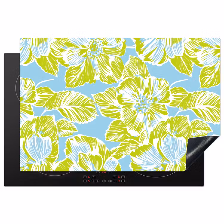 Inductie beschermer - Modern - Bloemen - Groen — 1