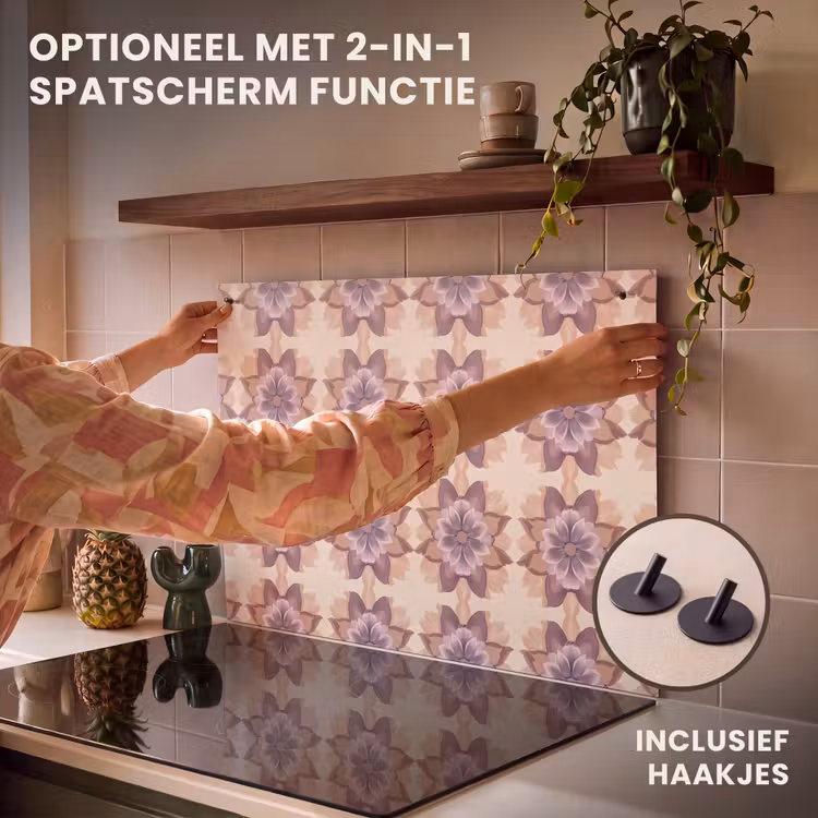 Inductie beschermer - Klassiek - Patroon - Paars — 10