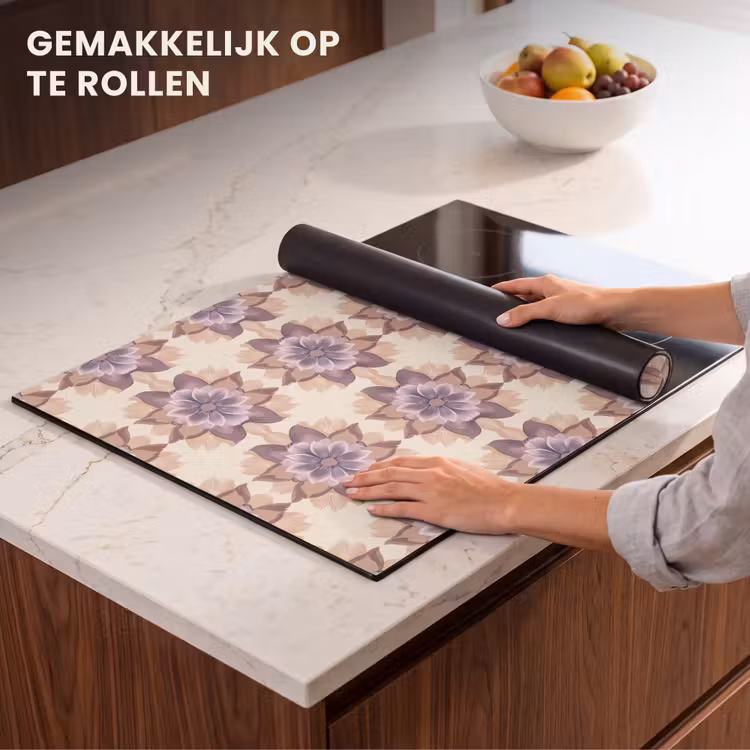 Inductie beschermer - Klassiek - Patroon - Paars — 7