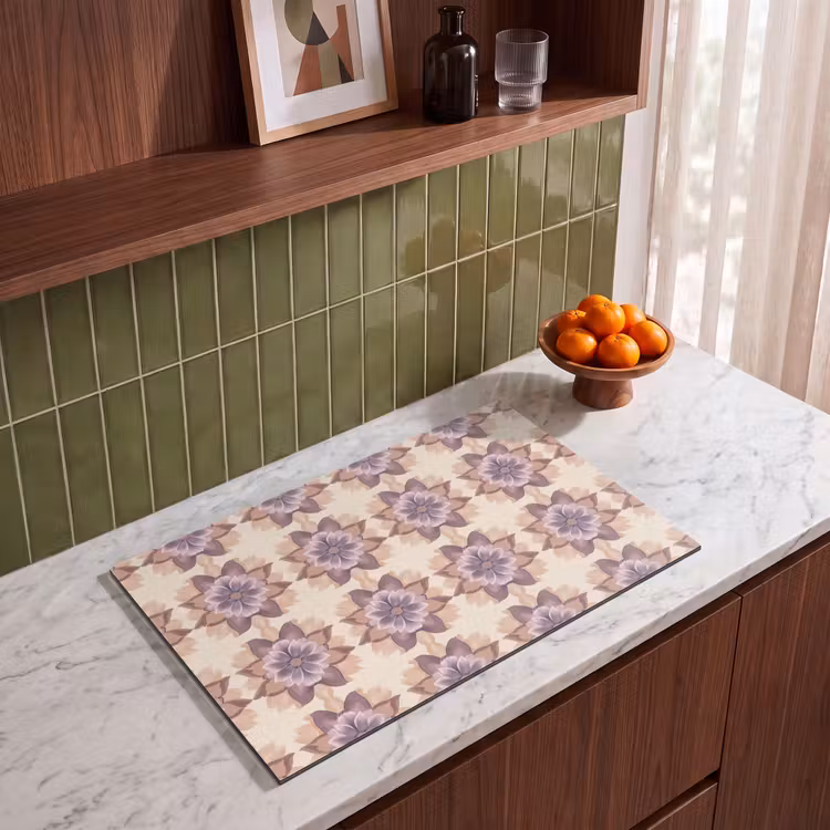 Inductie beschermer - Klassiek - Patroon - Paars — 8