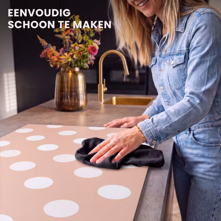 Inductie beschermer - Klassiek - Polka - Perzik — 6