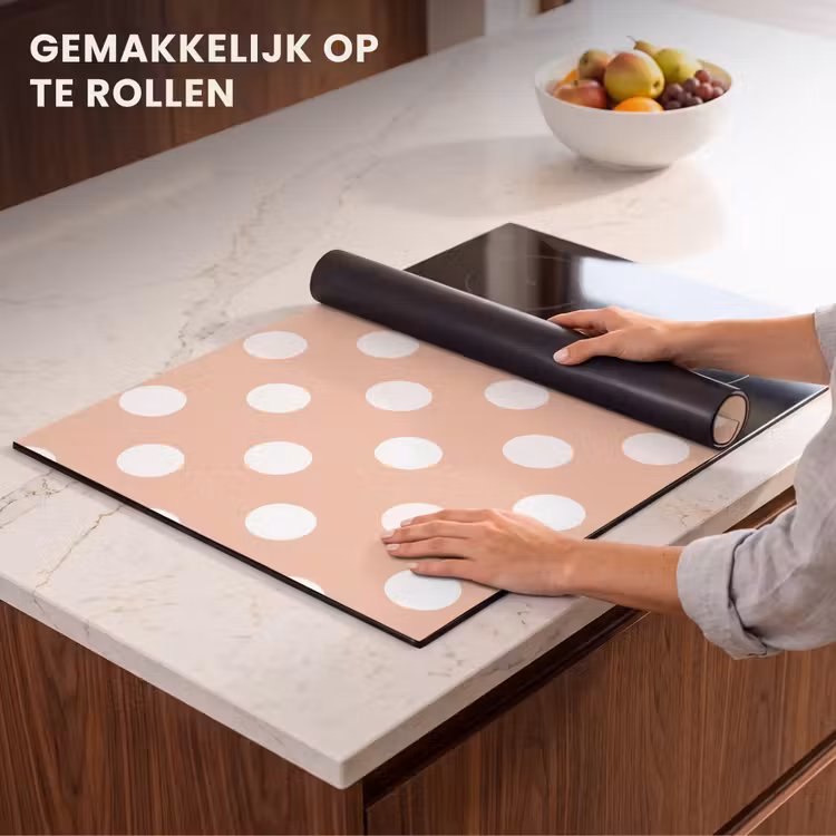 Inductie beschermer - Klassiek - Polka - Perzik — 7
