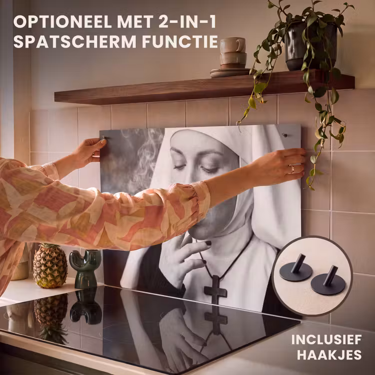 Inductie beschermer - Non - Roken - Portret - Zwart - Wit - Rebels — 10