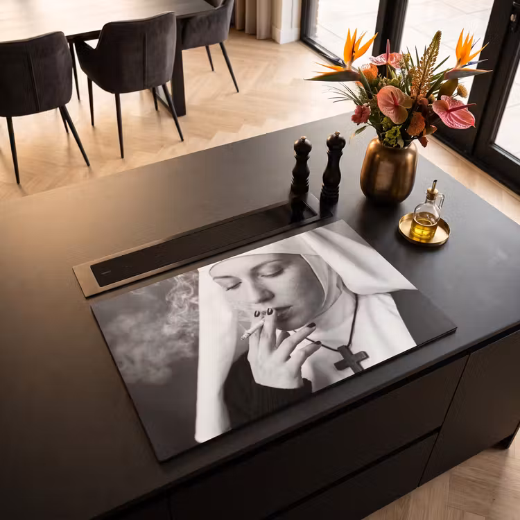 Inductie beschermer - Non - Roken - Portret - Zwart - Wit - Rebels — 5