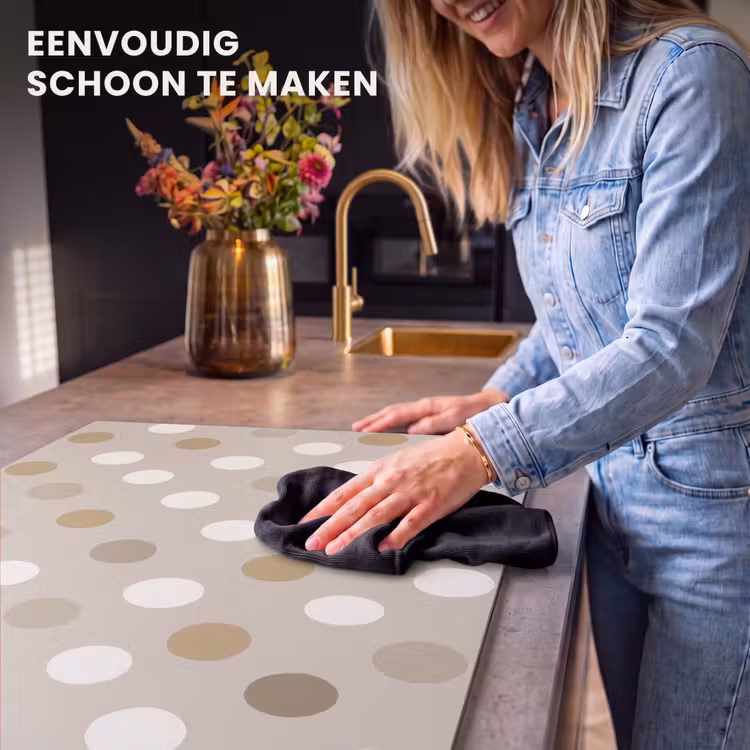Inductie beschermer - Polka - Dots - Beige — 6