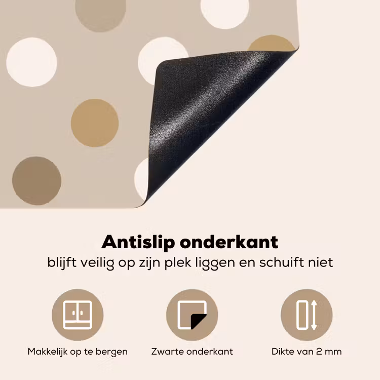 Inductie beschermer - Polka - Dots - Beige — 9